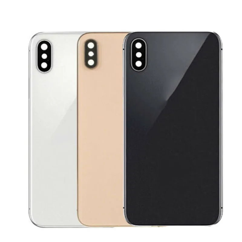 Чехол с полным корпусом для iPhone XS Max без гибкого кабеля, сменная задняя рамка для корпуса, стеклянная крышка для батареи+ sim лоток, боковая часть для ключей