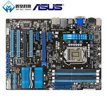 Оригинальная б/у настольная материнская плата модель Intel H67 Asus P8H67-V разъем LGA 1155 Core i7/Core i5/Core i3 DDR3 32G ATX