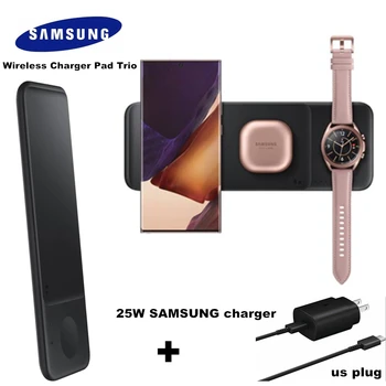 

NEW Original Samsung 3 in 1 Wireless Charger Trio Pad For Galaxy Phones Buds/buds+/buds live For Galaxy Watch 3/Active EP-P6300