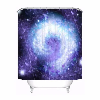 

Custom Galaxy Sunset Shower Bath Curtain Mildewproof Waterproof Polyester Various Sizes#180417-03-167