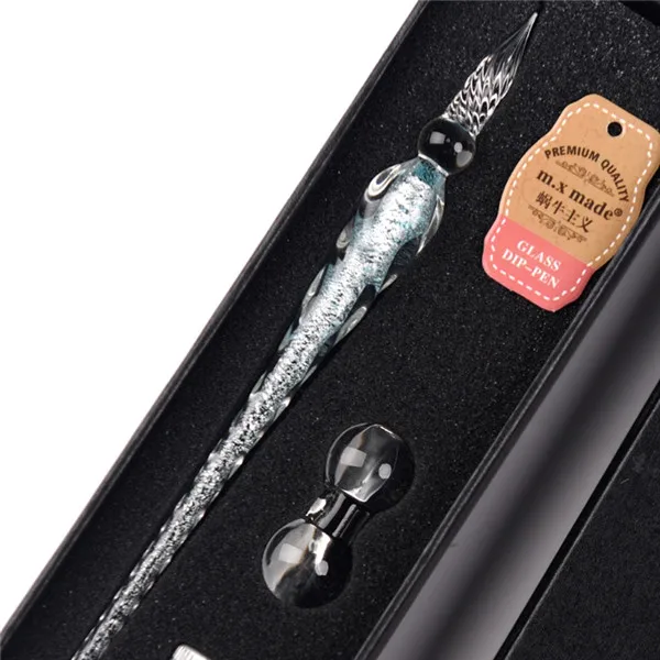 7 Прямая поставка и набор из кристального стекла Dip Pen, не Углеродистые чернила, авторучка, авторучка, пишущие инструменты Nov.8 - Цвет: 7