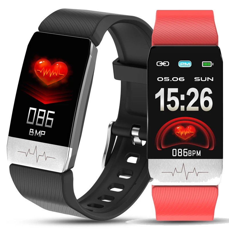 

2020 T1 Smart Watch Body Temperature ECG Fitness Tracker Watch Heart Rate Monitor Immunity Smartwatch Men Women for iOS Android