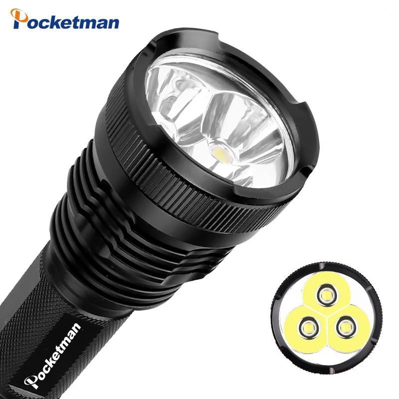 

90000LM XHP50 long-range flashlight fixed-focus LED torch professional 5modes tactical flashlight use26650 Battery Best Camping
