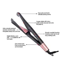 Professional Hair Straightener Curling Iron 2 in 1 Tourmaline Ceramic Salon High Heat 450℉ Twisted Flat Iron For All Hair Types 2