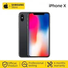 Unlocke, Apple iPhone X, 256 Гб ПЗУ, шестиядерный процессор, iOS A11, 5,8 дюймов, 12 МП, двойная задняя камера, 4G, LTE, Face ID, NFC(используется 95%, новинка