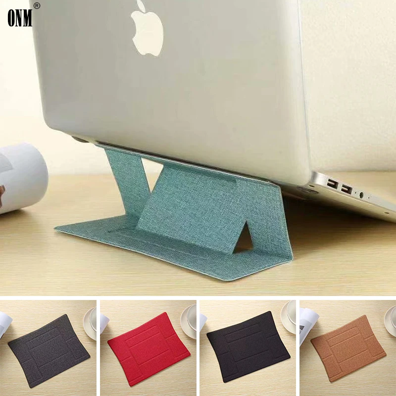 Laptop Stand Laptop Pad Adhesive Ultrathin Invisible Stands Folding Bracket Portable Tablet