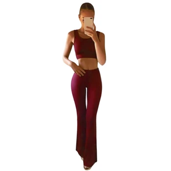 

New Straight Flared Pants High Elastic Slim Slimming OL Temperament Wide Leg Pants Casual Pants Red XL