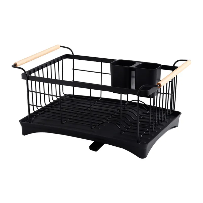

Dish Drying Rack 1Dish Drainer for Kitchen Rustproof Dish Rack and Drainboard Set with Removable Utensil Holder and Adjustable