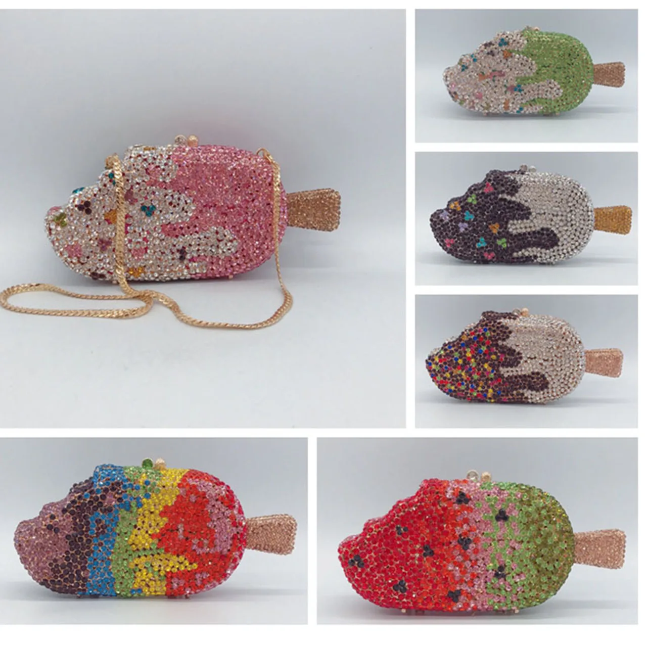 

Милый фруктовый мороженое в форме бриллианта, вечерняя женская сумка, маленький кошелек для денег, модный банкетный клатч, дизайнерская сумка