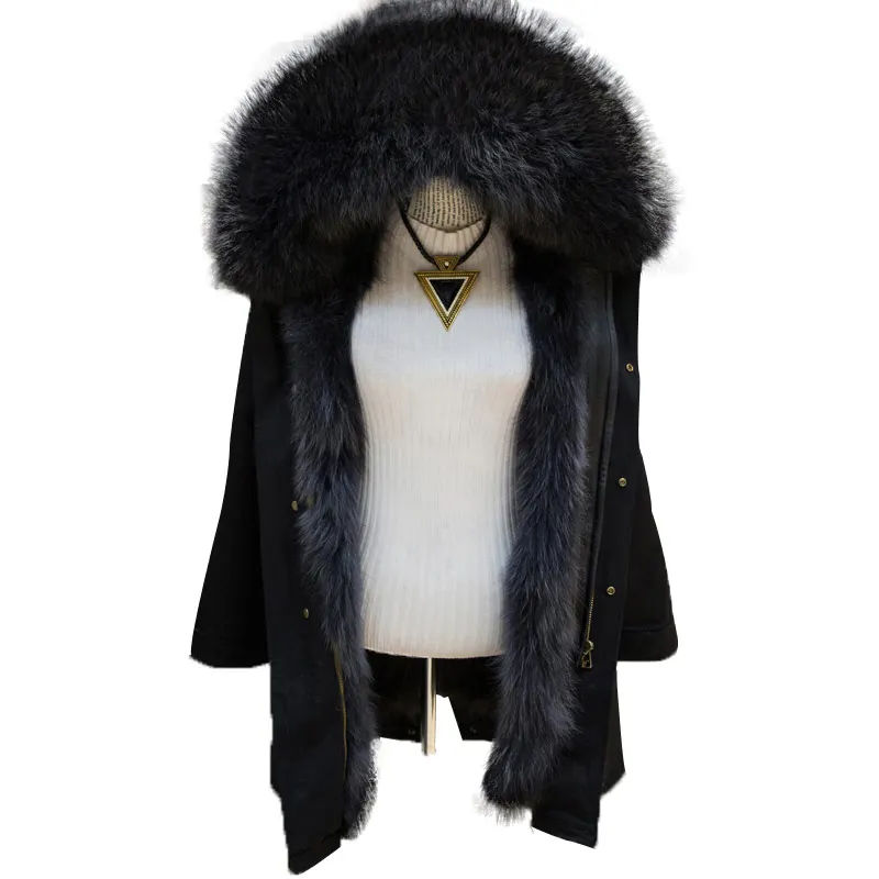 Женская куртка с мехом енота на капюшоне Зимняя парка подкладкой 2020|coat for women|jackets