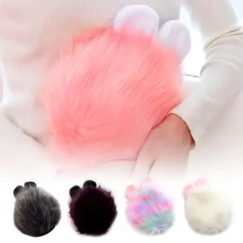 

1PCS Portable Cute Cartoon Hot Water Bottle Water Injection Female Student Explosion-proof Plush Hand Warmer Baby Warm Water Bag