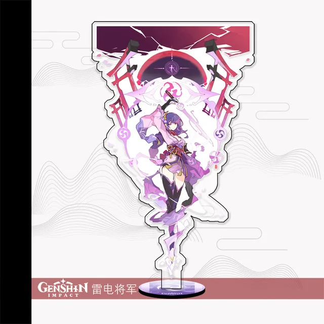 Anime Genshin Impact Stand Acrylic Figure Xiao Ganyu Hutao Kamisato Ayaka Beelzebul Model Plate Desk Decor Fans Collection Gifts 4
