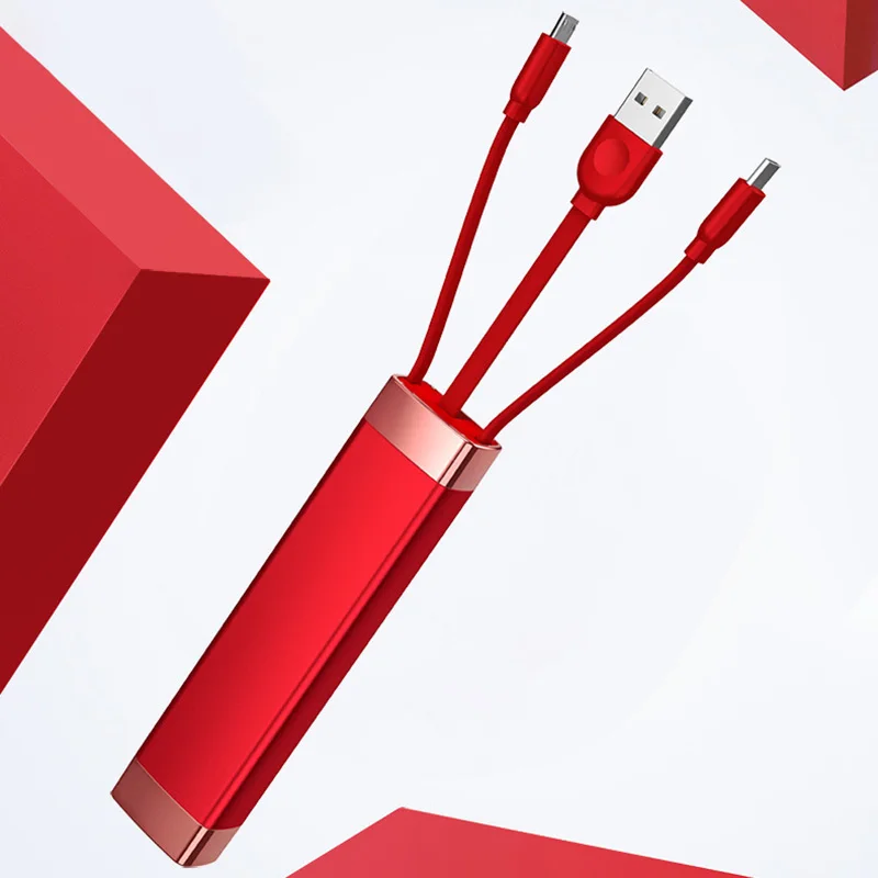 Многофункциональный портативный usb-кабель для передачи данных Three-in-one NC99
