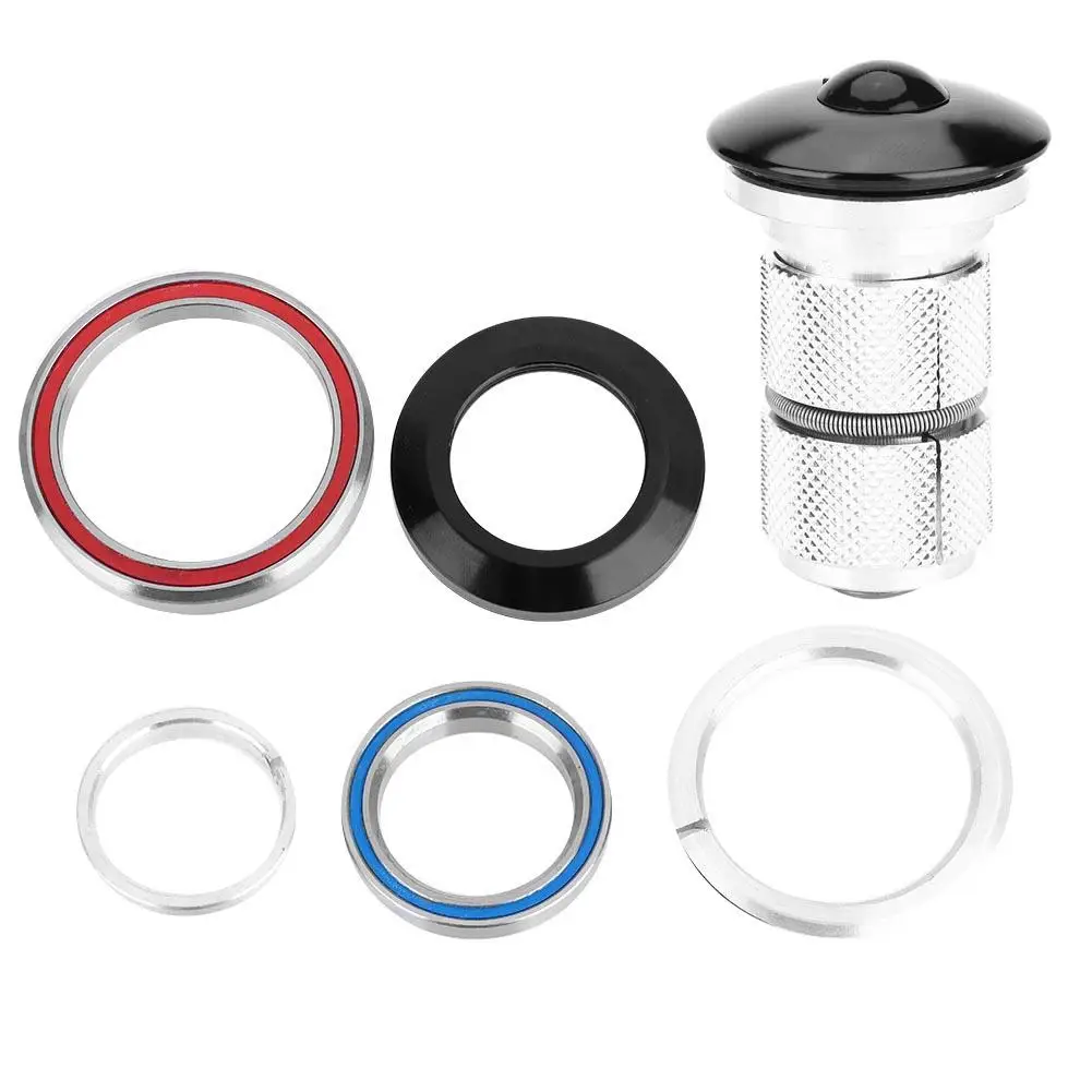 

ZTTO Bicycle Headset CNC 1 1/8"-1 1/2" Aluminum Alloy Bike Headset For 28.6-39.6mm Tapered Tube Front Fork 42-52mm Conical Frame