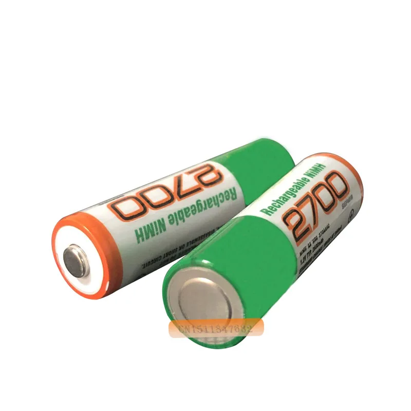 20 шт./лот, Оригинальная Аккумуляторная батарея AA 2700 mAh Ni-MH 1,2 v AA