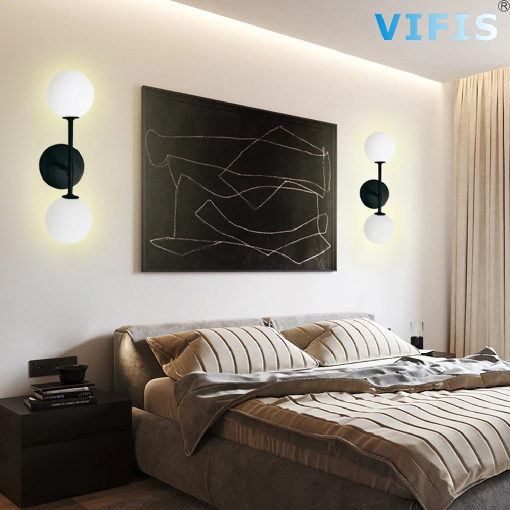 

Tricolor Dimming 10w LED Wall Lights for Bedroom Indoor Bedside Wall Lamp Fixtures with 2pcs G9 Bulb Modern Wall Sconce 85-265V