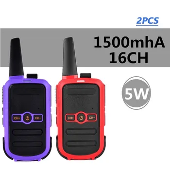 

2Piece Mini Walkie Talkie Two way Radios with 3 Channels Switch FRS 5KM Intercom Two Way Portable Scan Monitor Ham CB Radio