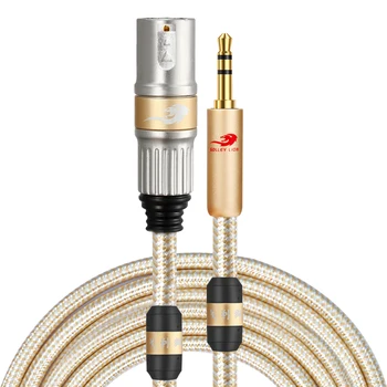 

1/8‘’ TRS Stereo 3.5mm male to XLR male Audio Cable for iPhone iPod MP3/4 Player Computer Mixer Console XLR Adapter Cord