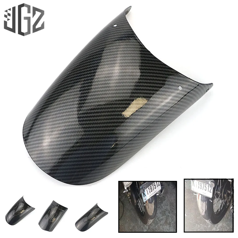 Moto Universale In Carbonio Anteriore Posteriore Parafanghi Splash Extension Pad Parafanghi Ruota Per Honda Yamaha Chopper Scooter Dirt Bikes
