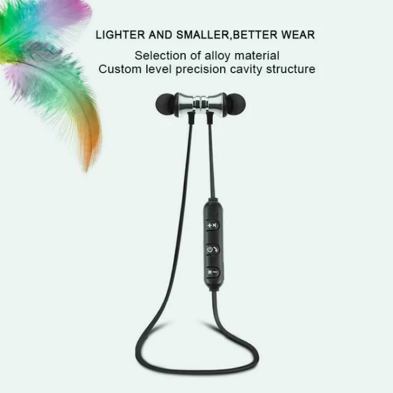 Водонепроницаемые спортивные Bluetooth наушники со встроенным микрофоном магнитная