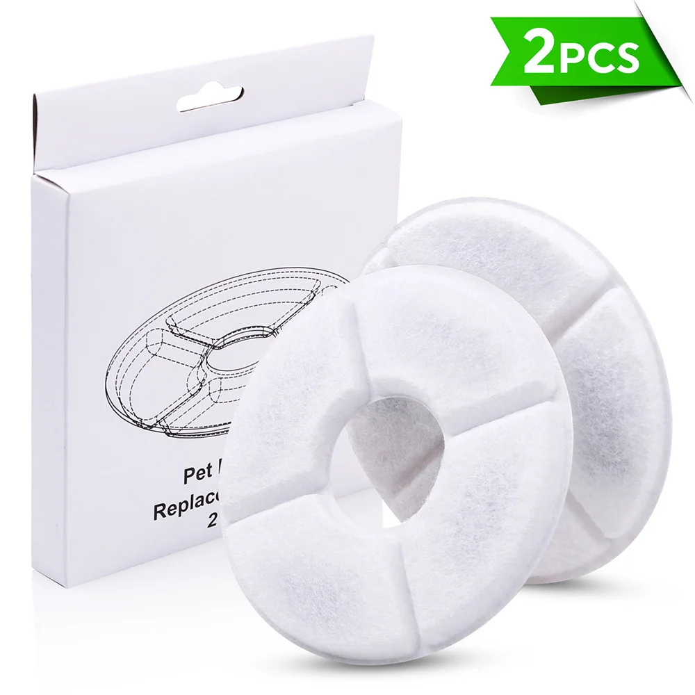 

2 Pcs/4 Pcs Pet Water Filter Activated Charcoal Filters Replacement Dog/Cat Fountain Filters Activated Carbon Filters Supplies