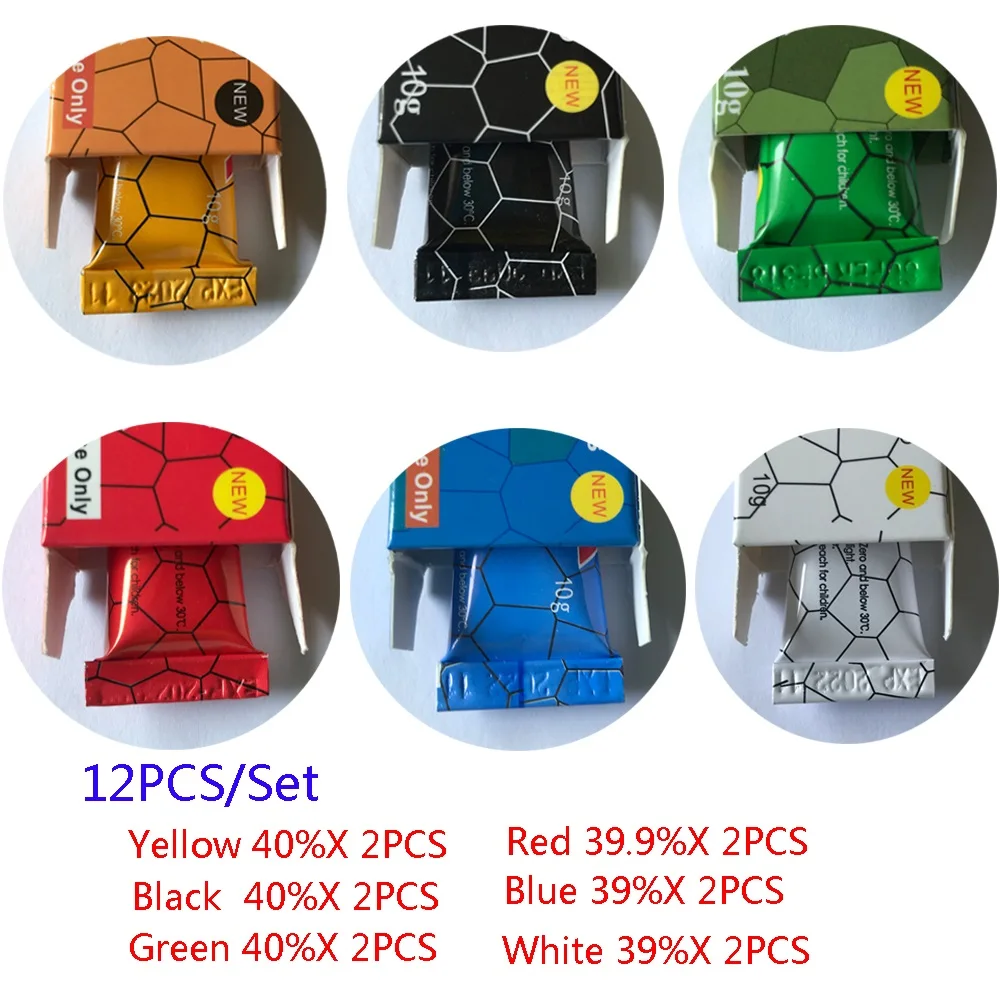 

12Pcs/set Variety tktx Tattoo Care Cream Befor for Operation Piercing Semi Permanent Makeup Eyebrow Lip Body Tattoo Cream 10G