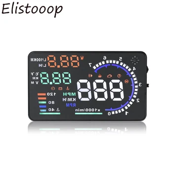 

Car HUD Head Up Display A8 Universal OBDII Overspeed Alert Alarm LED Windshield Projector Car Accessories Data Diagnostic Tool