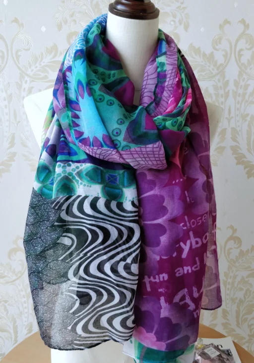 CAMEL Испанский Модный женский шарф DESIGUAL - Цвет: CAMEL