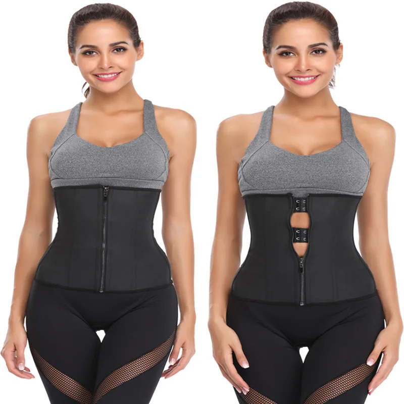 

Factory waiste trainer body shaper corset faja reductora mujer adelgazante cuerpo Zipper Plus Size Neoprene Waist Cincher