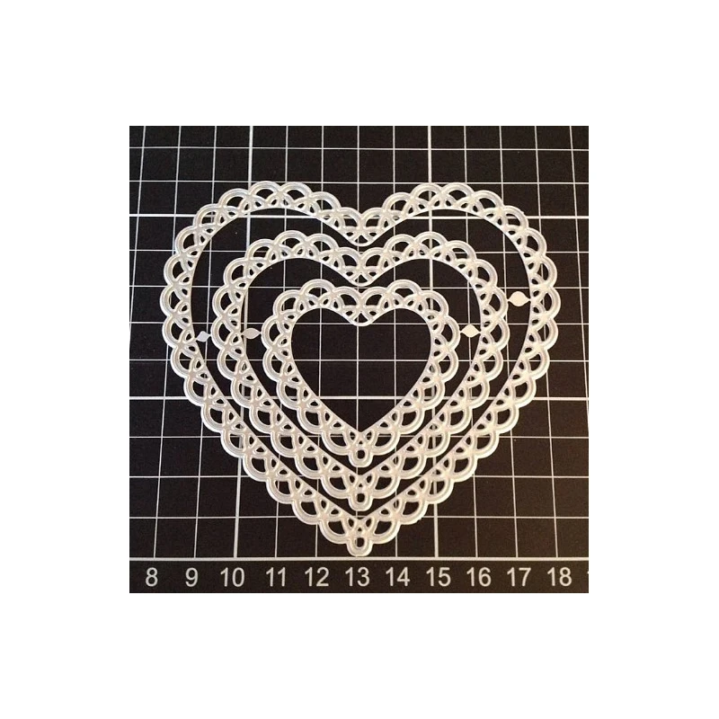 Lace Heart Metal Cutting Dies 01