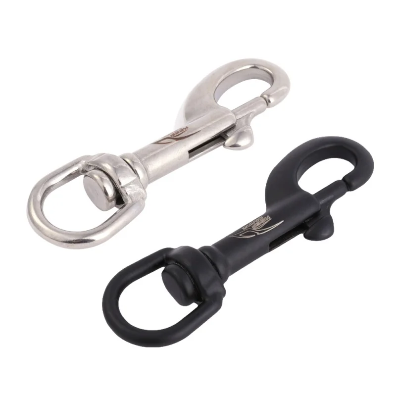 316 Stainless Steel Bolt Snap Hook Clip Diving singel Hook 75/90/100mm double hook 90/100/115mm BCD Accessories Tools