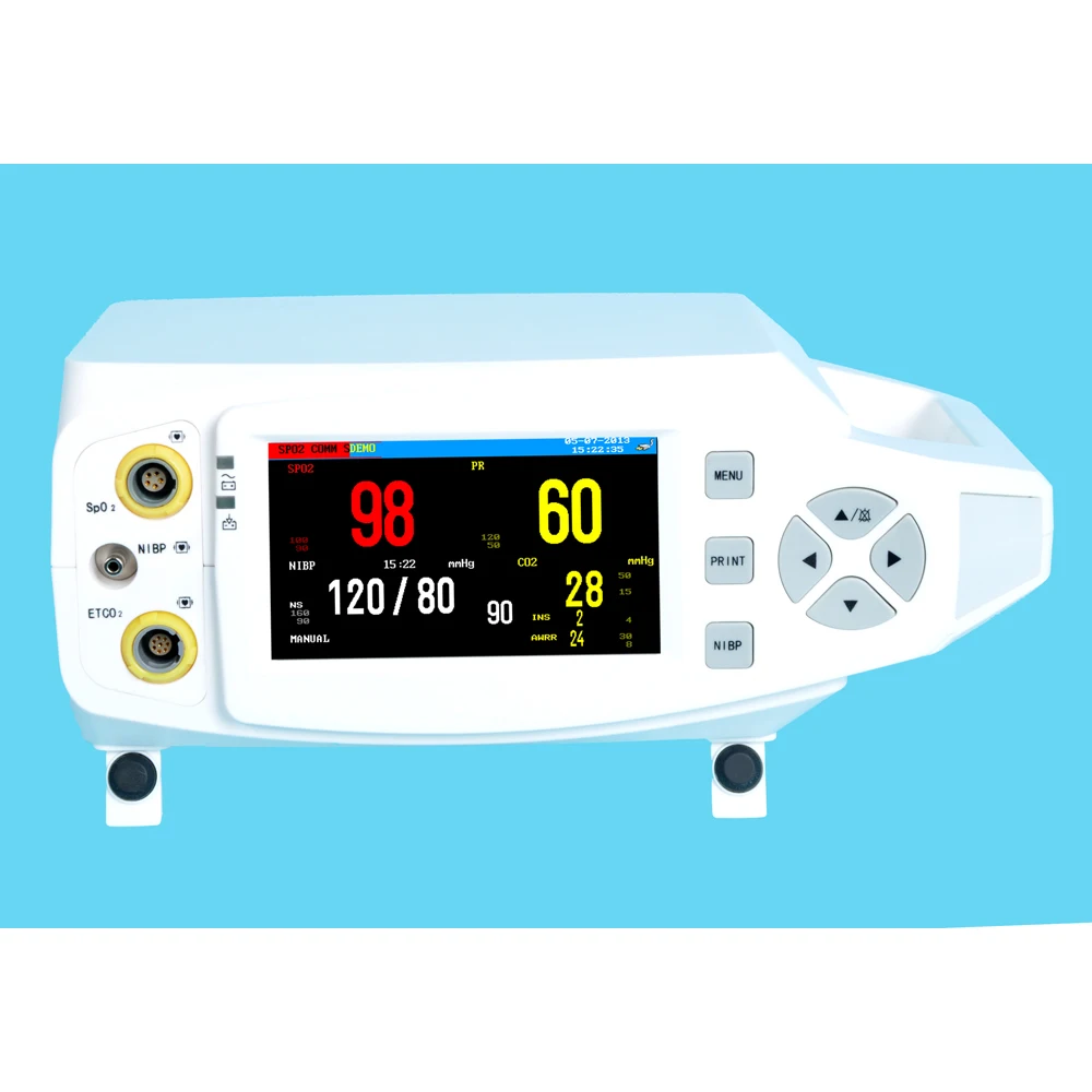 Light Weight Fast Shipping YK810b Yonker Vital Signs Monitor Blood Pressure Oximeter SPO2 Pulse Rate Tabletop Patient
