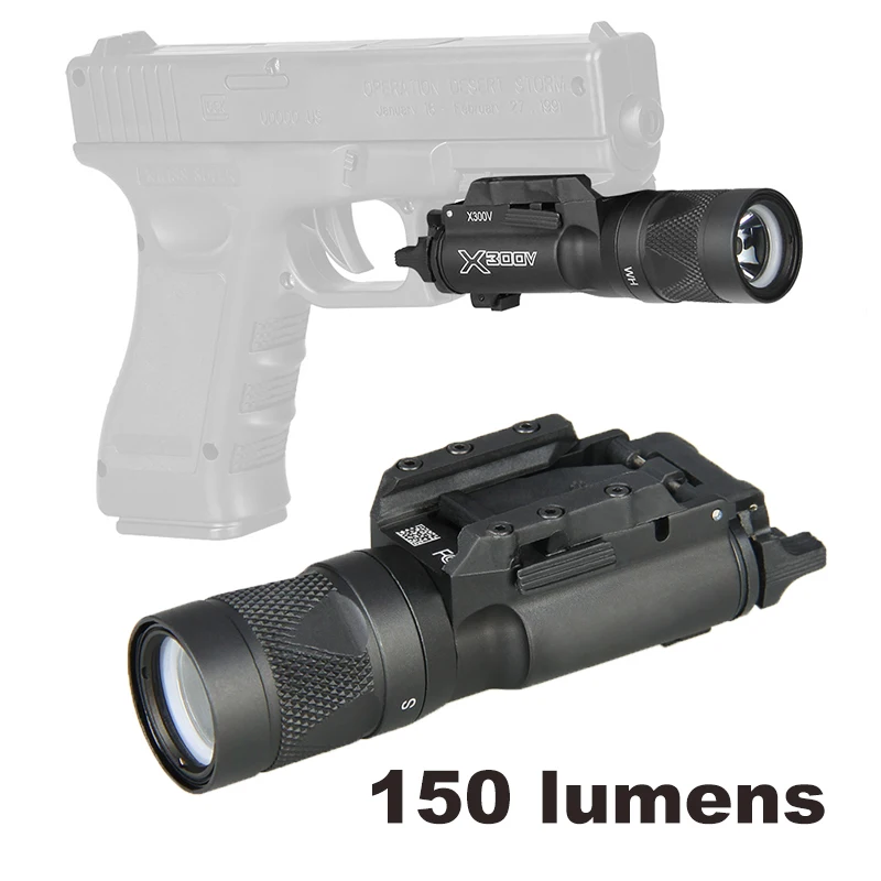 TRIJICON тактический флэш-светильник X300V светодиодный пистолет оружейный светильник для охоты стрельбы gs15-0070