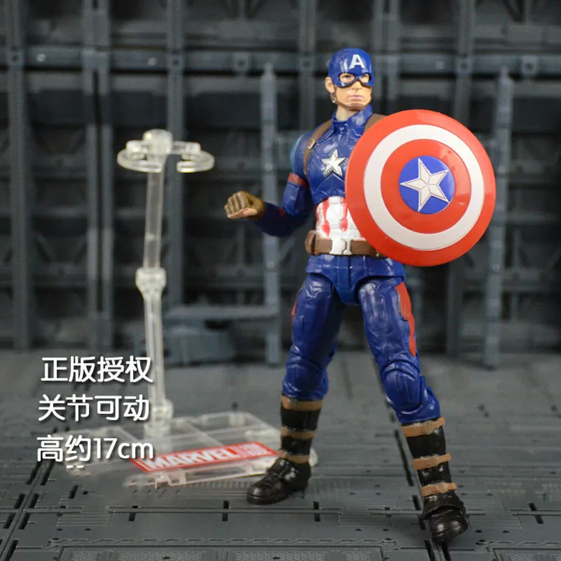 6 дюймов Marvel MK 85 Железный человек Мстители 3 Железный человек паук Тор Джеймс Родос подвижная фигурка модель игрушки для детей - Цвет: Captain America