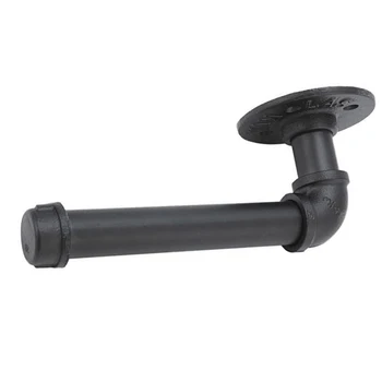 

Vintage Decoration Toilet Paper Roll Shelf Retro Wall Mount Home Tissue Holder Iron Industrial Style Towel Rack Pipeline Design