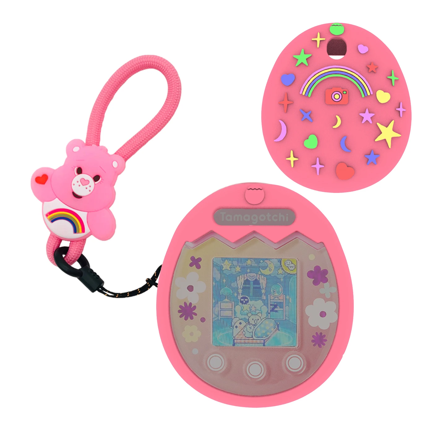 transporte para tamagotchi pix com cordão presentes