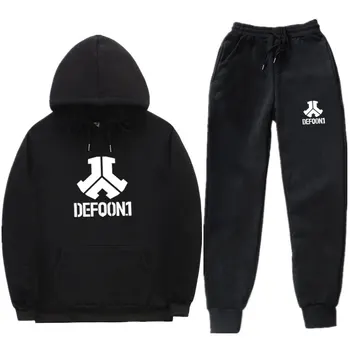 

Men's sportswear new Defqon rock band hip hop men's hoodies sportswear winter fall casual ropa hombre