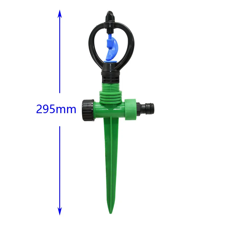 Rotary Garden lawn Dprinkler With Holder Rotating Water Sprinkler Garden Watering Gardening Water Irrigation 1PC garden sprinkler