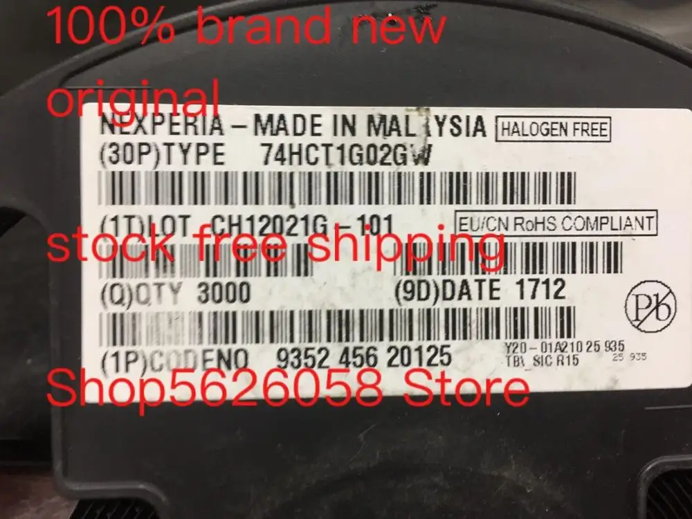 74HCT1G02GW SOT353 100% новый оригинальный Бесплатная доставка 50 шт./лот в наличии |