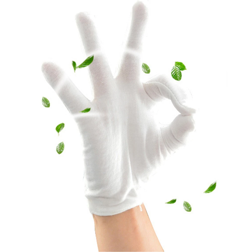6 пар износостойкие хлопчатобумажные смеси защитные перчатки Рабочая защита от пота Рабочая страховка обслуживание Маникюр Нескользящие