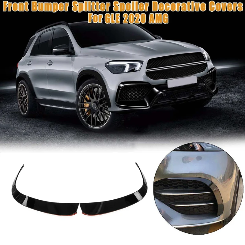 

Car Front Bumper Splitter Spoilers Canard Air Knife Surround Trim for Mercedes-Benz GLE 2020 AMG Side Decorative Cover
