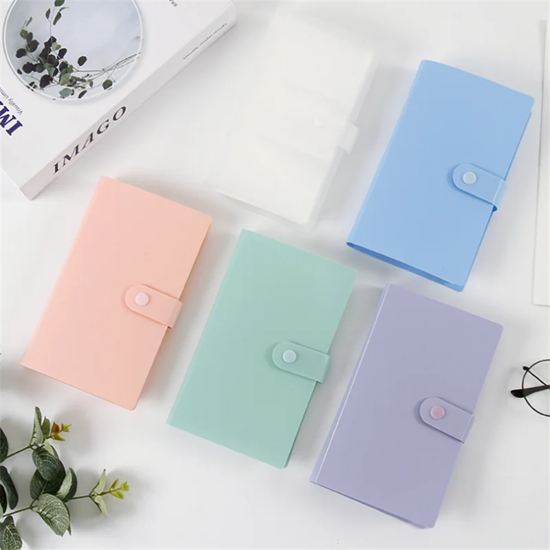 5 Colors Korean Student 240 Capacity Cards Holder Binders Albums for 6*9cm Board Games Card Book Sleeve Holder Tarot Box competitive games blind monk ari kasha card set student campus card bus card door id badge holder badge holder retractable
