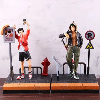 

Anime One Piece Tide Suit X Figure Monkey D Luffy Roronoa Zoro One Piece Action Figure PVC Collectible Model Toy Gift for Boys