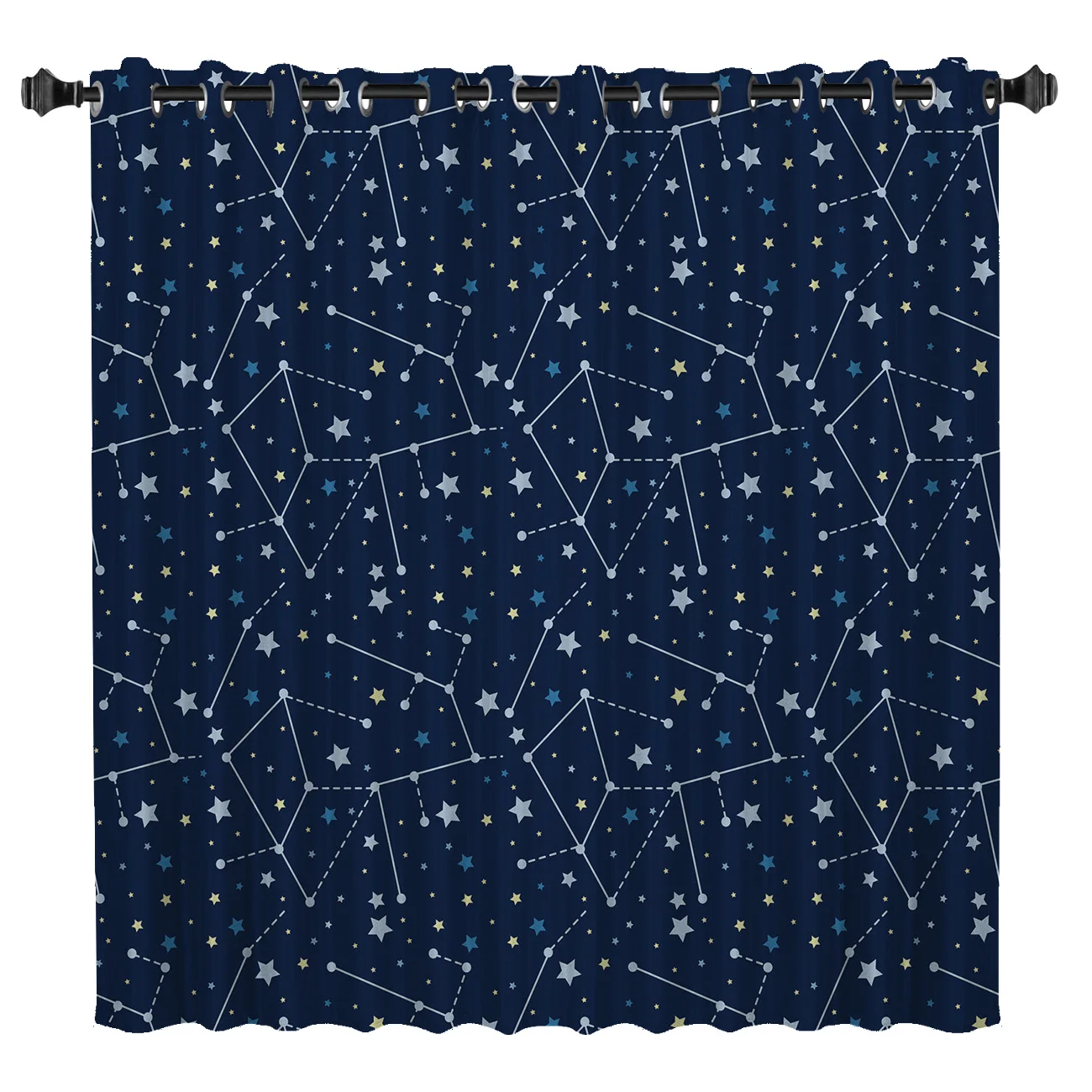 Занавески со звездным узором для окон занавески ванной Затемненные детей идеи