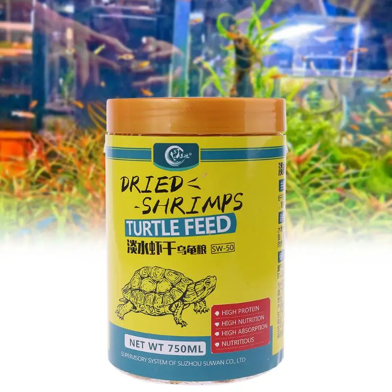 750ml Aquarium Food Dried Shrimp Krill For Fish Turtle Feeding Hamster Protein 85WC | Дом и сад