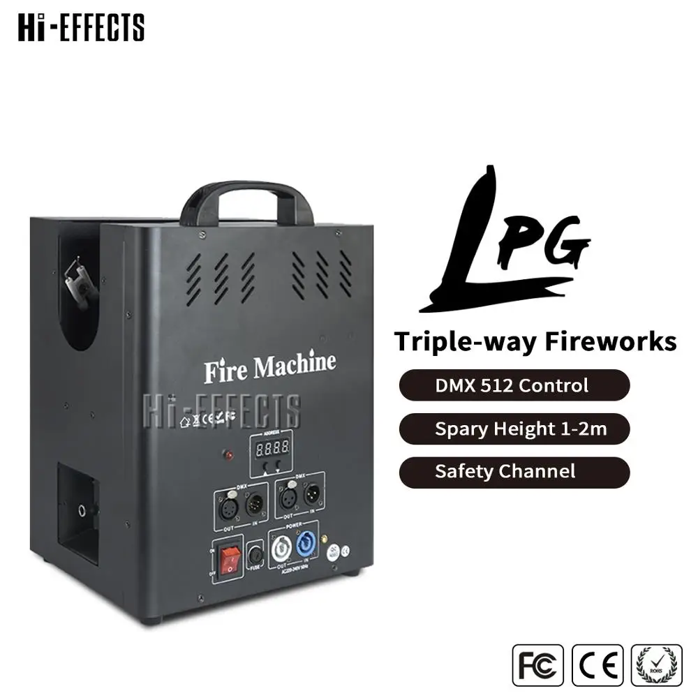 4 Pcs/lot 3 head LPG fire machine lpg stage effect flame projector ...