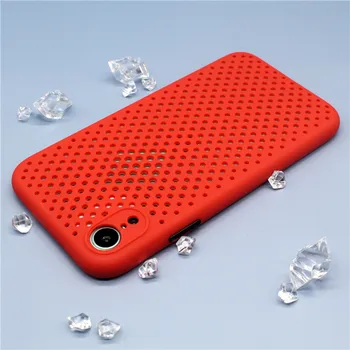 

Breathable Mesh Case For iPhone 11 Pro Max XS 6 6S 7 8 Plus X XR TPU Weaving BV Grid Cover iPhone11 Silicone Funda Shell
