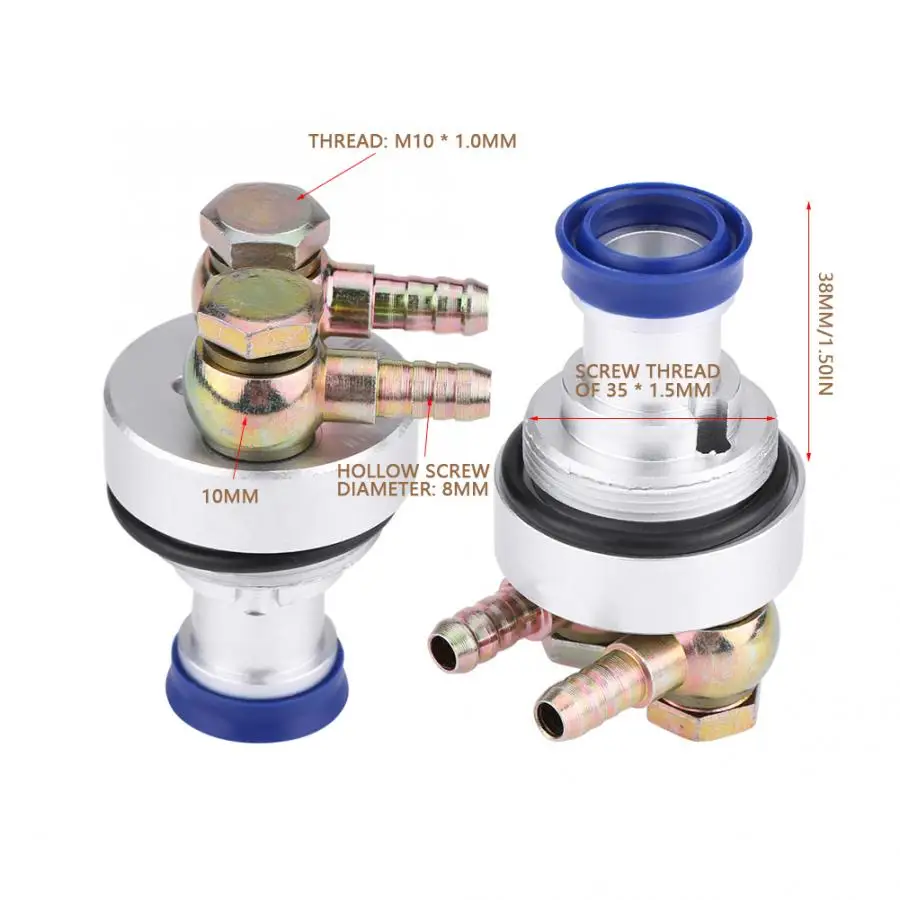 Motorcycle Oil Cooler Adapter Fitting 36 * 1.5mm Thread for Cross Riding CB CG Engine motorcycle parts,oil cooler kit,fuel hose adapter,aluminum flare adapter