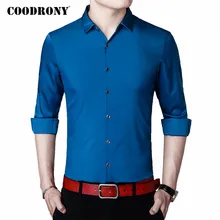 COODRONY Brand Pure Color Long Sleeve Shirt Men Clothes Spring Autumn Business Casual Shirts Mens Plus Size Chemise Homme C6032 COODRONY Brand Pure Color Long Sleeve Shirt Men Clothes Spring Autumn Business Casual Shirts Mens Plus Size Chemise Homme C6032