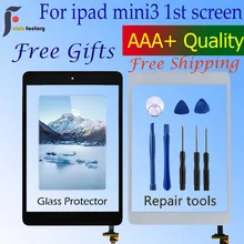 Для iPad Mini 3 Mini3 сенсорный экран дигитайзер Главная Кнопка с IC